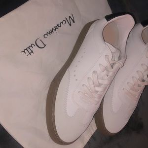 Massimo Dutti White Leather Shoes